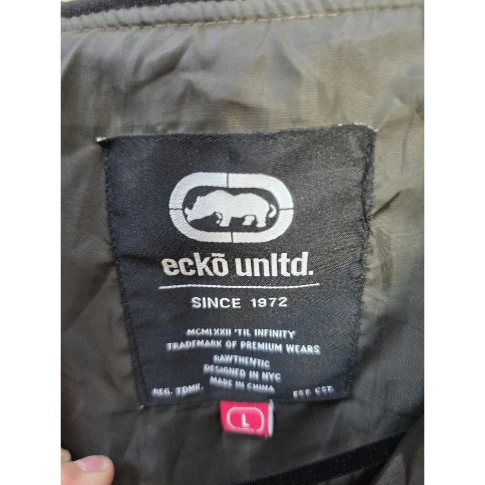 ecko unltd Mens Cadet Flash Jacket In Olive Desert. Size L - Picture 3 of 6